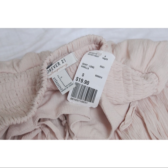 Forever 21 Vanilla/Light Pink/Blush Maxi Skirt - Picture 2 of 2